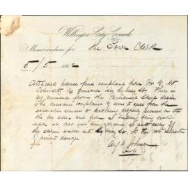 Complaint as to damage of property in Sydney Street - G W Schwartz