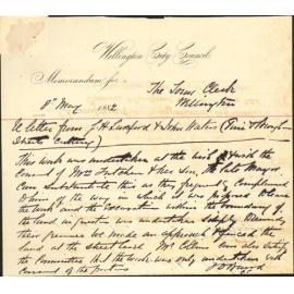 Claim for damage by lowering of Brougham and Pirie Streets - J H Luxford and John Waters
