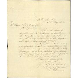 Proposed cutting at end of Marjoribanks Street in account of Mr E Reeves - Nicholas Marchant