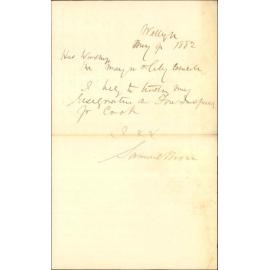 Resignation as Fire Inspector, [Mount] Cook Ward - Samuel Brown