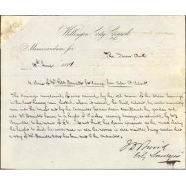 Claim in account of damage from Cuba Street drain - Robert Daniel