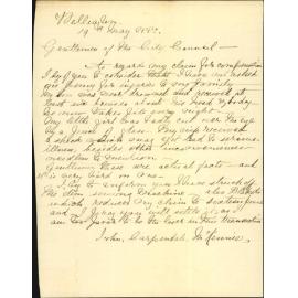 Claim for damages by bursting of water pipes - J C McKennie