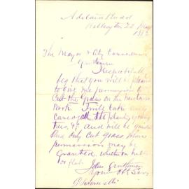 Application to cut grass in Newtown Park - G Scaramelli