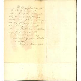 Application for culvert in Adelaide Road - John Townsend