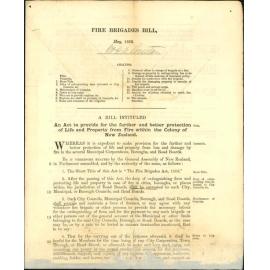 Copy of proposed Fire Brigades Bill - Fire Brigade United Association Dunedin