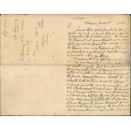 Fencing to his section at Te Aro Pah [Pa] - M Kennedy