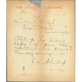 Corporation leases and Tramway conditions - Town Clerk Auckland