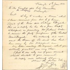 Issue of Uniforms and Helmets - Fire Salvage Corps