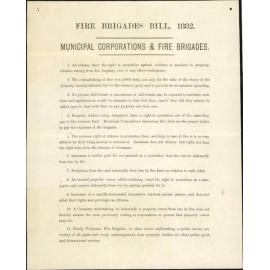 Forwarding reasons in favour of the Fire Brigade Bill - Fire Brigade Association United