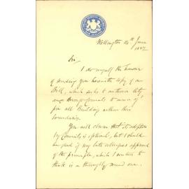Forwarding copy of Municipal Fire Insurance bill - W Hutchison