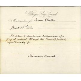 Plan of Grant Road drain ready - City Surveyor