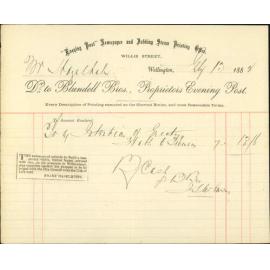 With copy of advertisement regarding alteration to building - F Haselhuhn