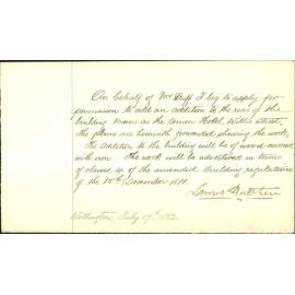 Application for additions to Union Hotel - James Hutchen