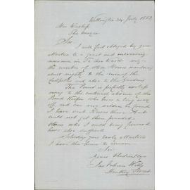 Complaint as to stray cattle - J F Willis