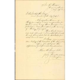 Claim for damage caused by flood - George Sample