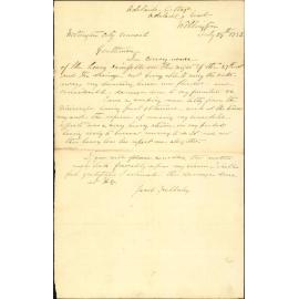Claim in account of damage by flood - Jacob Hebberly
