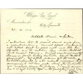 Claim in account of construction of Webb Street drain - G M Kibbell