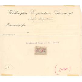 Specimen of Horse-car Tram Ticket
