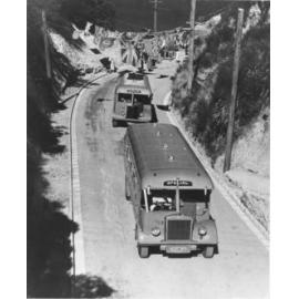 Opening of the Barnard Street cutting and new Wadestown bus route - Leyland Buses