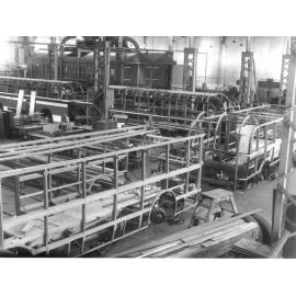 Bus frames under construction