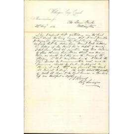 Report as to the cause of the stoppage of the Kent Terrace drain, copy forwarded to Captain Humeworth with request for the prison gang - City Surveyor