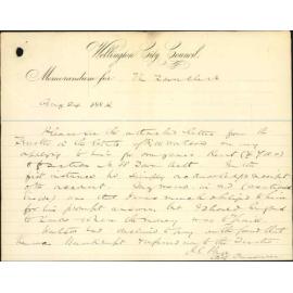 Unable to carry on Town Belt reserve leased by him - R W Watson