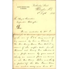 Claiming £20 in account of P Kavanagh, damage to roadway at Kaiwarra [Kaiwharawhara]