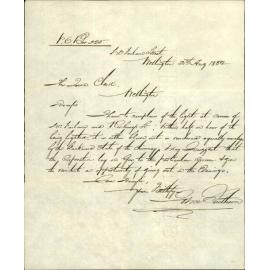 Complaint as to kerosene lamps - J Southern