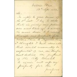 Declining to allow drain through his property - George Tuttle