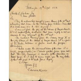 Further regarding boundary line of Town Belt and [Austin Street] town acres - Edward Reeves