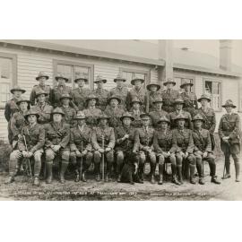 Officers of the 1st Battalion Wellington Infantry Regiment at Trentham