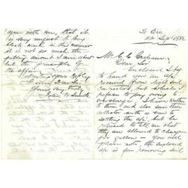 Petition regarding nuisance caused by brick kiln at Mount Cook prison -