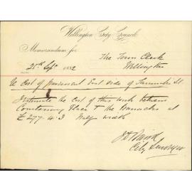 Cut of paving east side Taranaki Street - City Surveyor