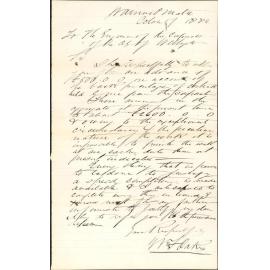 Asking for advance in contract - W G Oakes