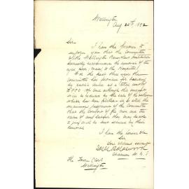 Asking that indigent poor men be taken into the hospital - Benevolent Institute
