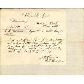 Objecting to the City Surveyor better of Brougham Street frontage - J Wilkinson