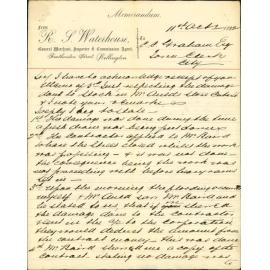 Further regarding claim in damage by late flood - R Waterhouse