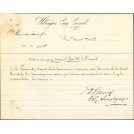 Application for leave to erect a verandah at corner of Cuba and Ingestre Streets - James Ranson