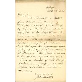 Change in maintenance of his child in hospital - John Austen