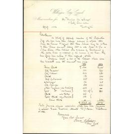 With schedule of office salaries and reductions - Town Clerk