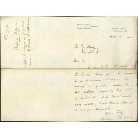 Application for arrangement of contract monies, W J Oakes and R Cleland - Chapman and Fitzgerald