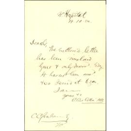 Asking for information as to price of accounts at hospital - Patea County Council