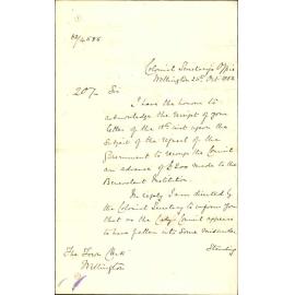 Government taking over management of the hospital - Colonial Secretary