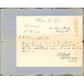 Application for drain connection with water closet - George Winder