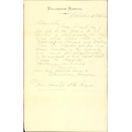 Applying for testimonial of revision at hospital - E C Hodgson