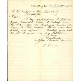 Application for return of transfer fee for license of Karori Hotel - F Faber
