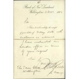 Payment of interest in London - Bank of New Zealand