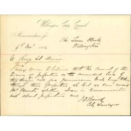 Deviation of George Street drain, avoiding Mr Munts property - City Surveyor
