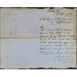 Application to have water supply laid in to his premises in Pirie Street - George Windin