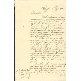Consenting to George Street drain through his premises - H Plimmer